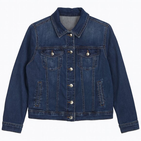 Nine West Jackets & Blazers - Vintage Nine West Women’s Large Denim Jean Jacket – Classic Blue
